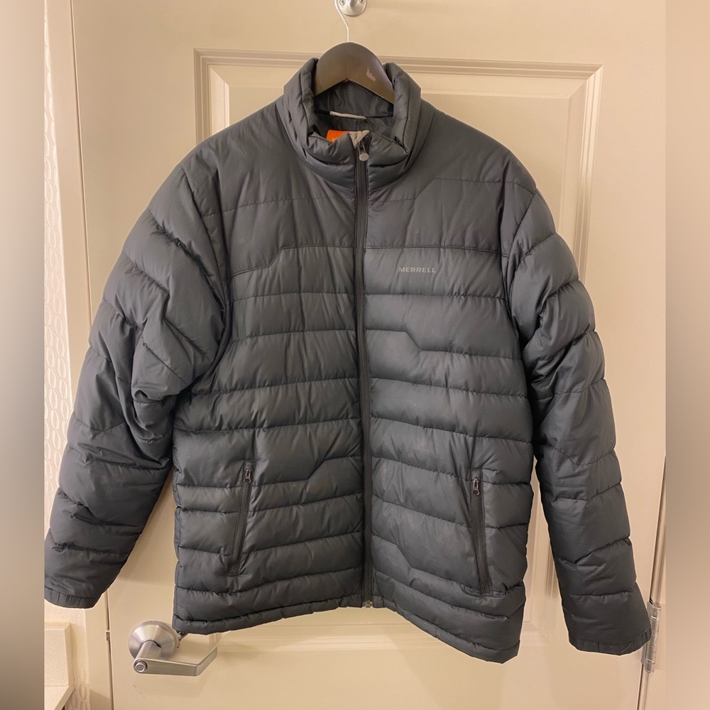 Merrell puffer jacket, large, black